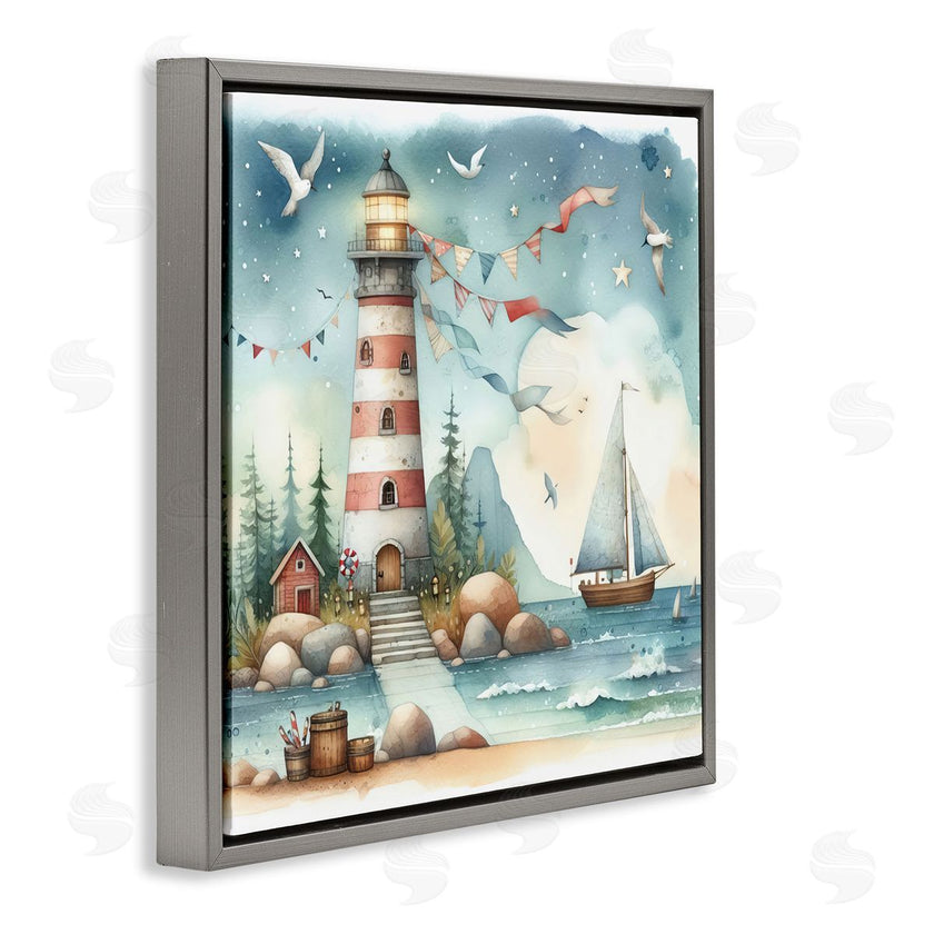 LSR Design Studio | Whimsical Lighthouse & Birds