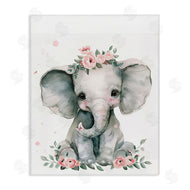 LSR Design Studio | Nursery Floral Elephant