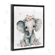 LSR Design Studio | Nursery Floral Elephant