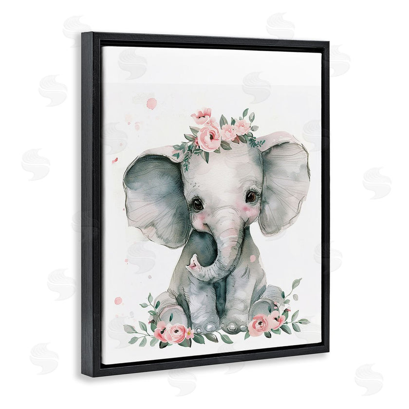 LSR Design Studio | Nursery Floral Elephant