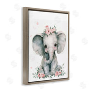 LSR Design Studio | Nursery Floral Elephant