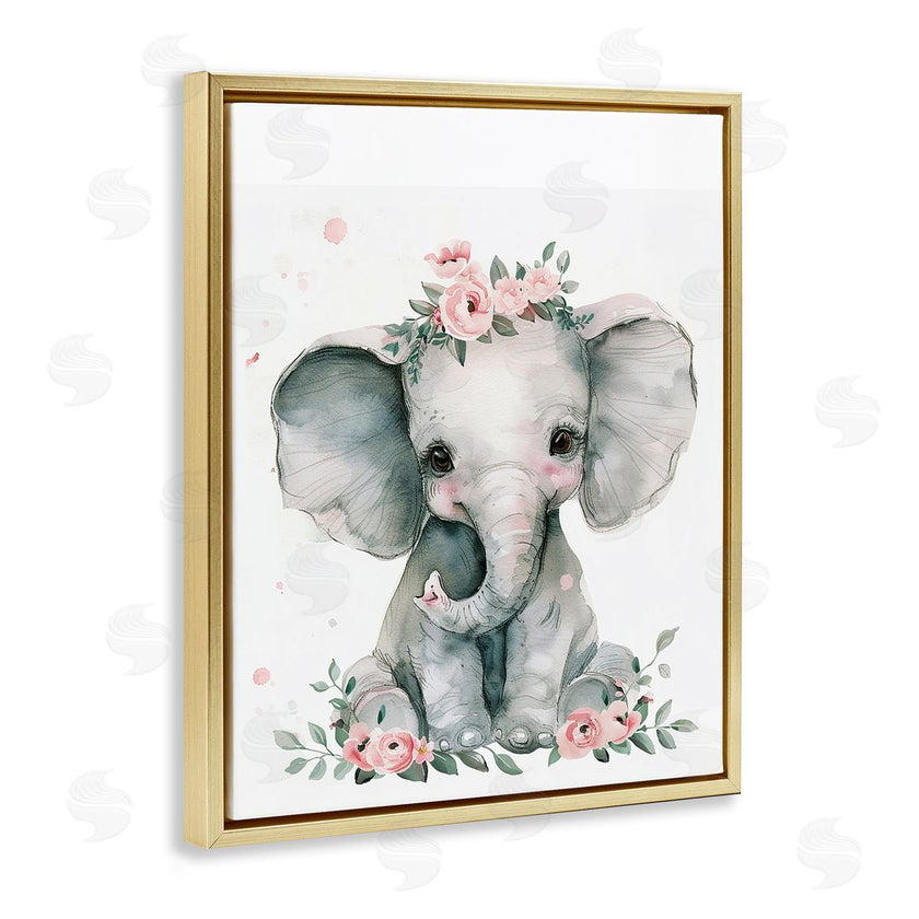 LSR Design Studio | Nursery Floral Elephant