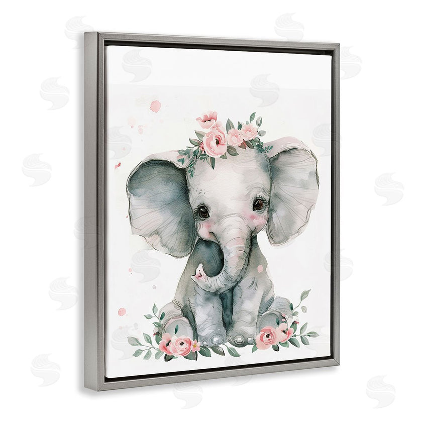 LSR Design Studio | Nursery Floral Elephant