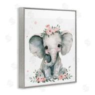 LSR Design Studio | Nursery Floral Elephant