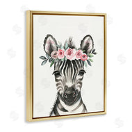 LSR Design Studio | Nursery Floral Zebra