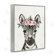 LSR Design Studio | Nursery Floral Zebra