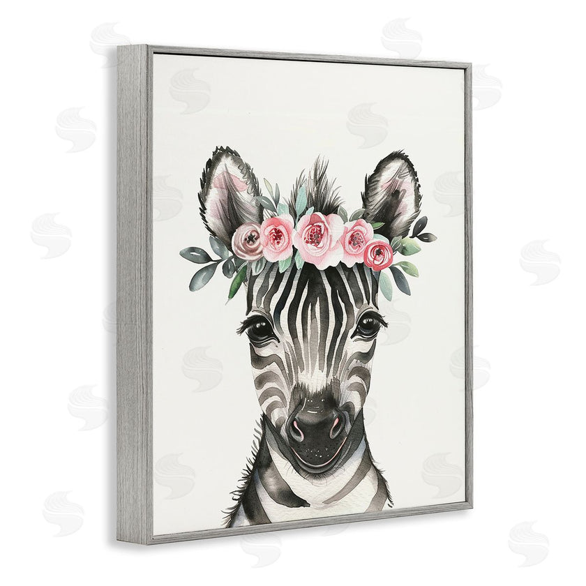 LSR Design Studio | Nursery Floral Zebra
