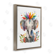 LSR Design Studio | Rainbow Blooms Elephant