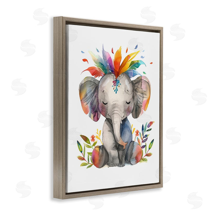 LSR Design Studio | Rainbow Blooms Elephant