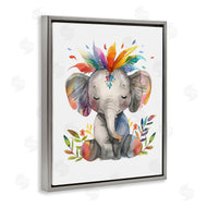LSR Design Studio | Rainbow Blooms Elephant