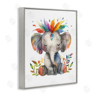 LSR Design Studio | Rainbow Blooms Elephant