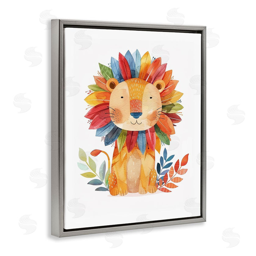 LSR Design Studio | Rainbow Blooms Lion