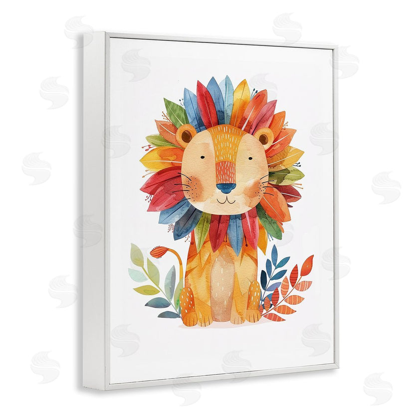 LSR Design Studio | Rainbow Blooms Lion