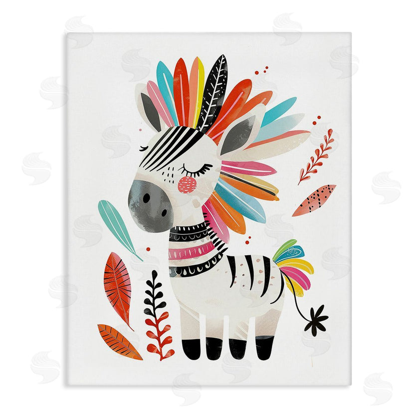 LSR Design Studio | Rainbow Blooms Zebra