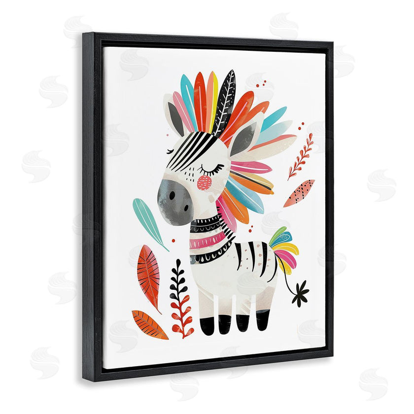 LSR Design Studio | Rainbow Blooms Zebra