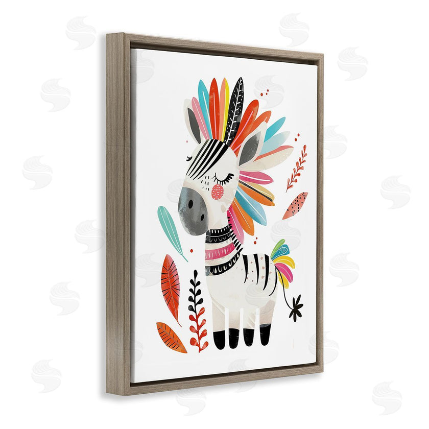 LSR Design Studio | Rainbow Blooms Zebra