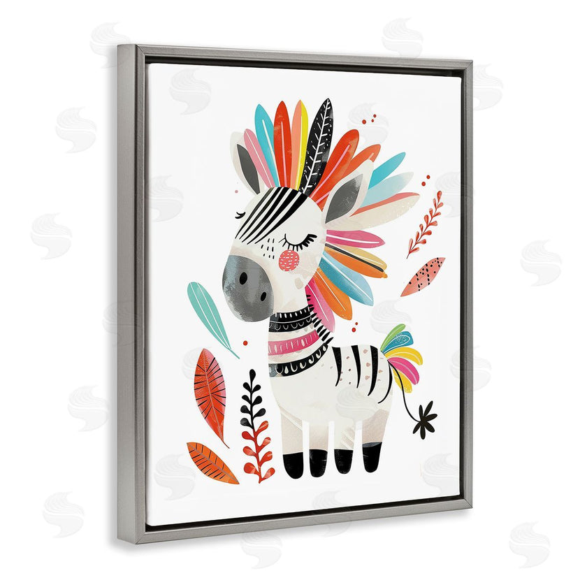 LSR Design Studio | Rainbow Blooms Zebra