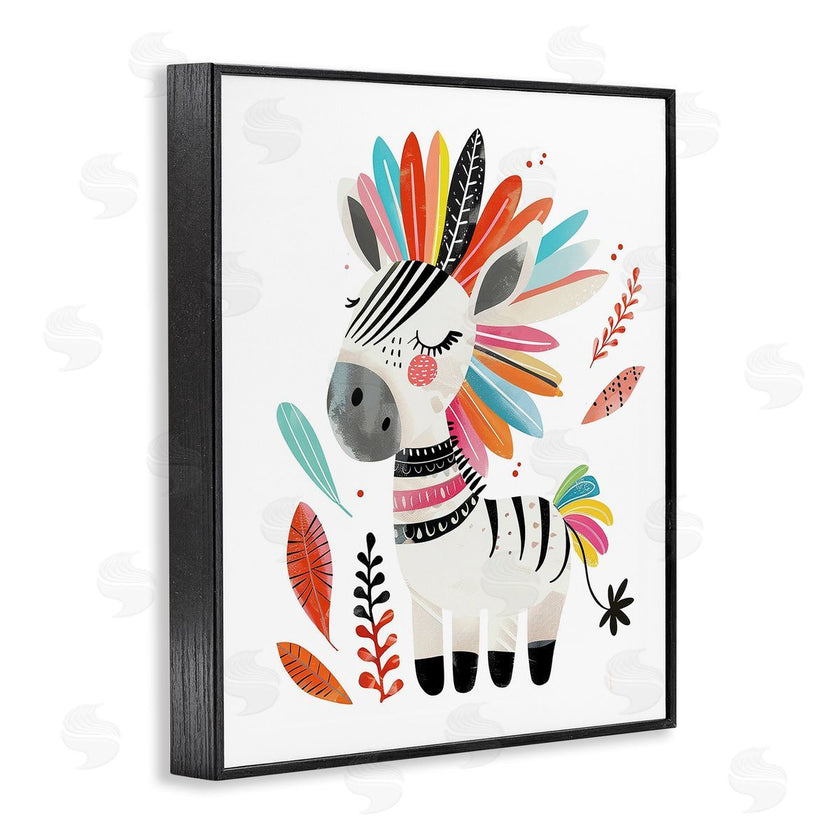 LSR Design Studio | Rainbow Blooms Zebra