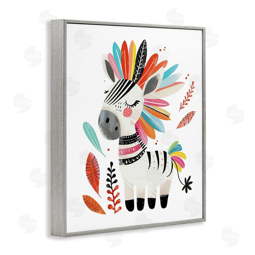 LSR Design Studio | Rainbow Blooms Zebra