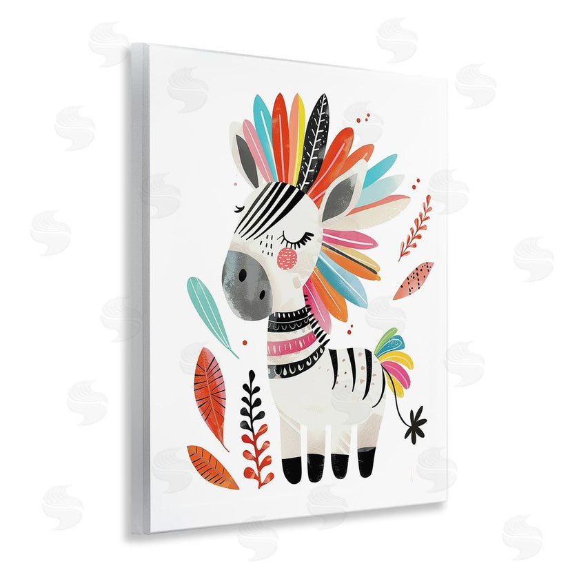 LSR Design Studio | Rainbow Blooms Zebra