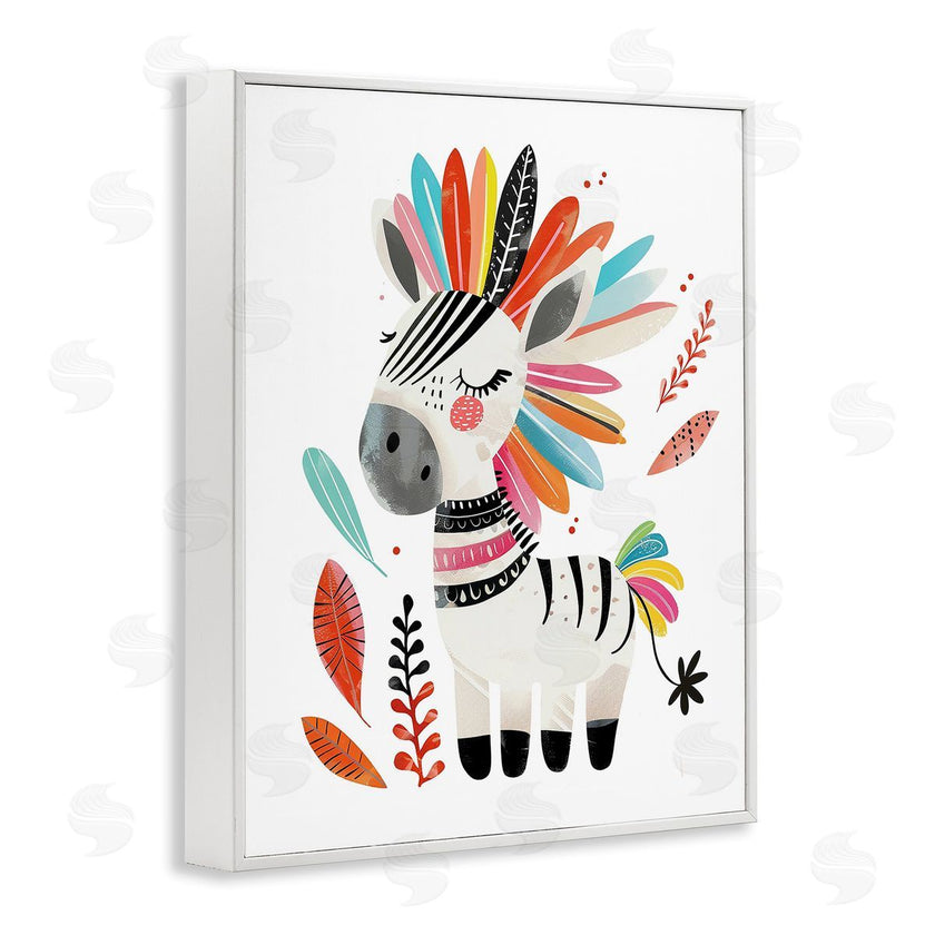 LSR Design Studio | Rainbow Blooms Zebra