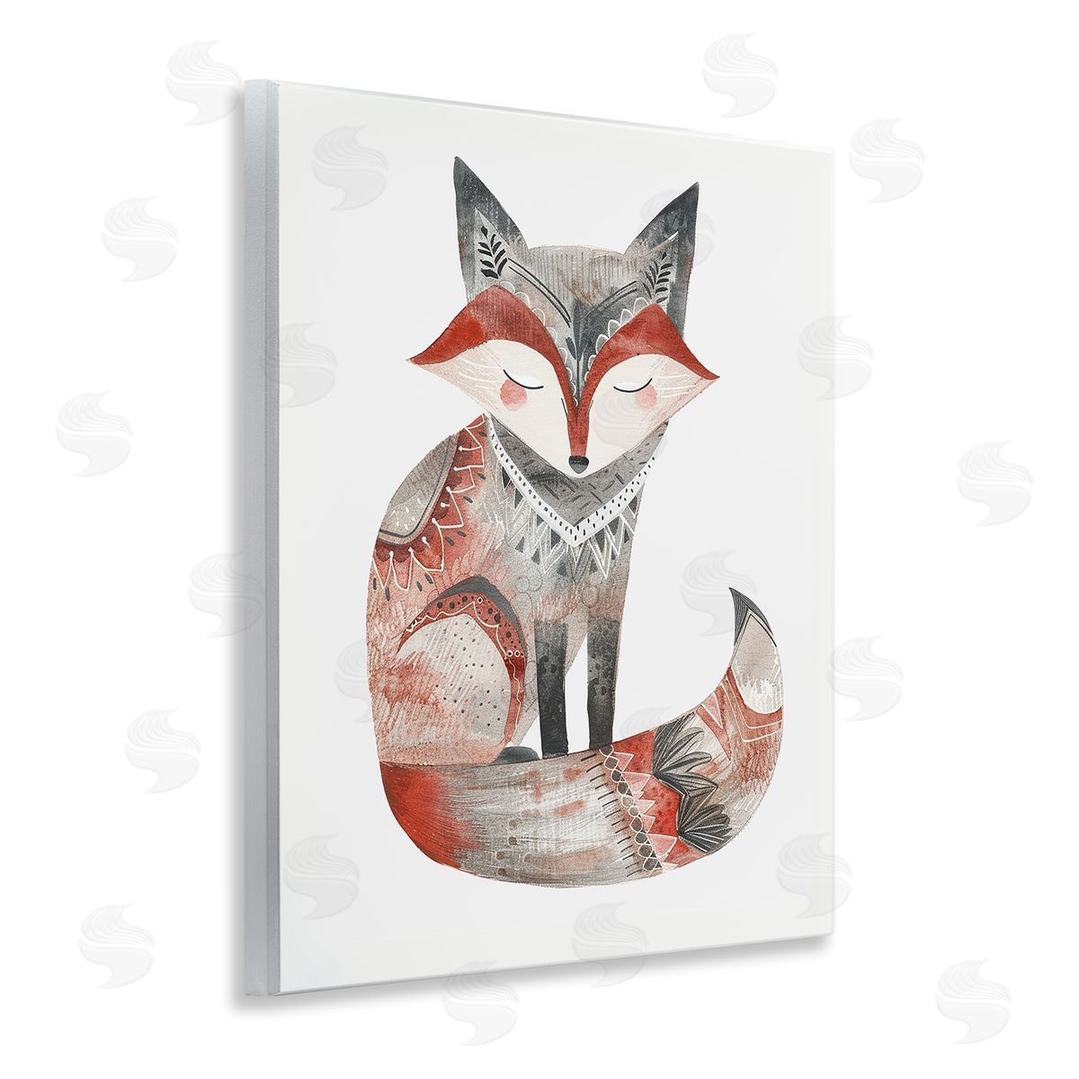 Scandinavian Style Fox Wood Plaque Wall Art, Home Decor by LSR Design Studio
