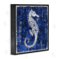 Paul Brent | Rustic Indigo Seahorse