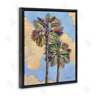 Paul Brent | Two Palm Trees & Clouds