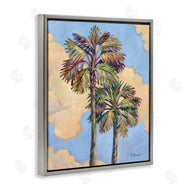 Paul Brent | Two Palm Trees & Clouds
