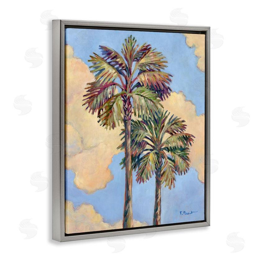 Paul Brent | Two Palm Trees & Clouds