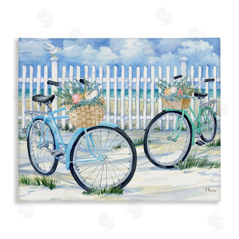 Paul Brent | Bicycles at Beach Fence