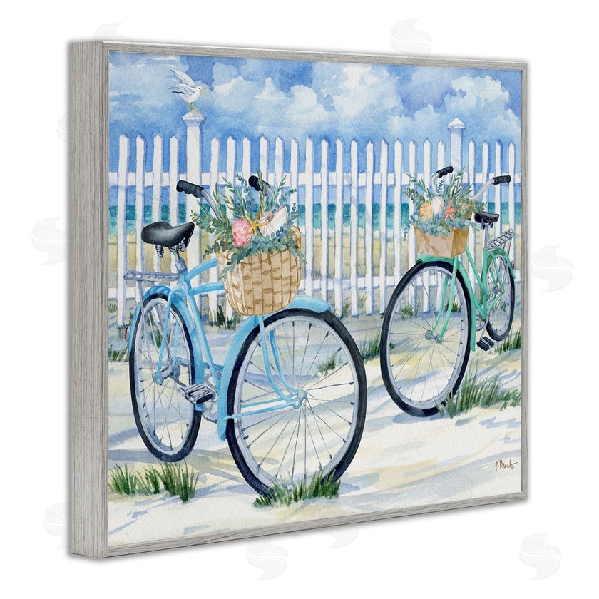 Paul Brent | Bicycles at Beach Fence
