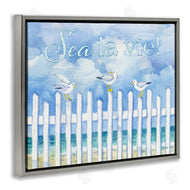 Paul Brent | Seagulls on Beach Fence