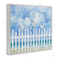 Paul Brent | Seagulls on Beach Fence