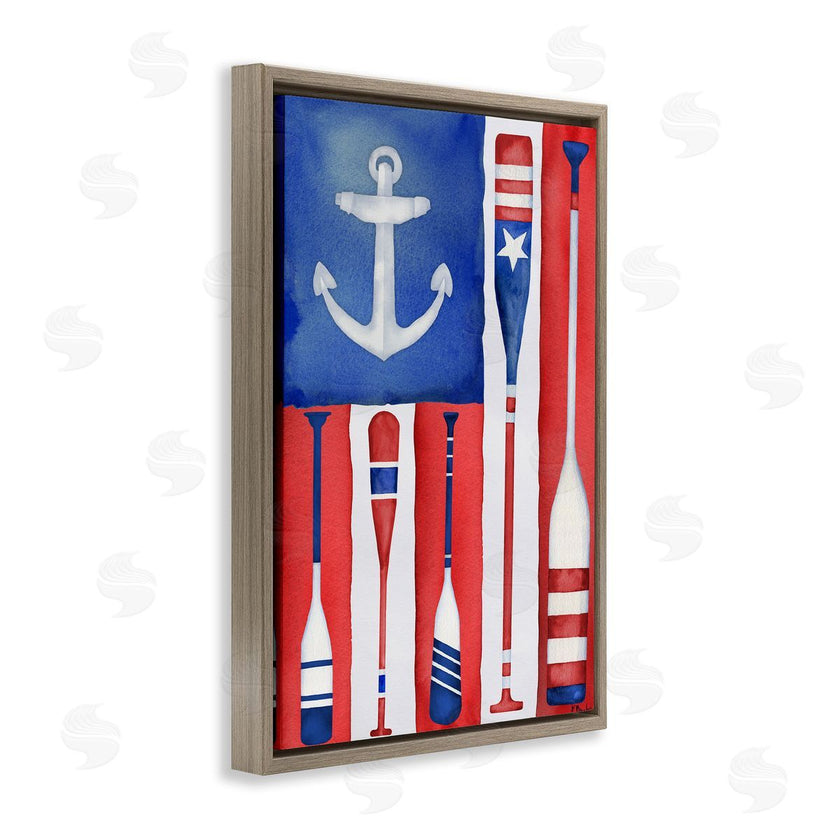 Paul Brent | Americana Oar Flag