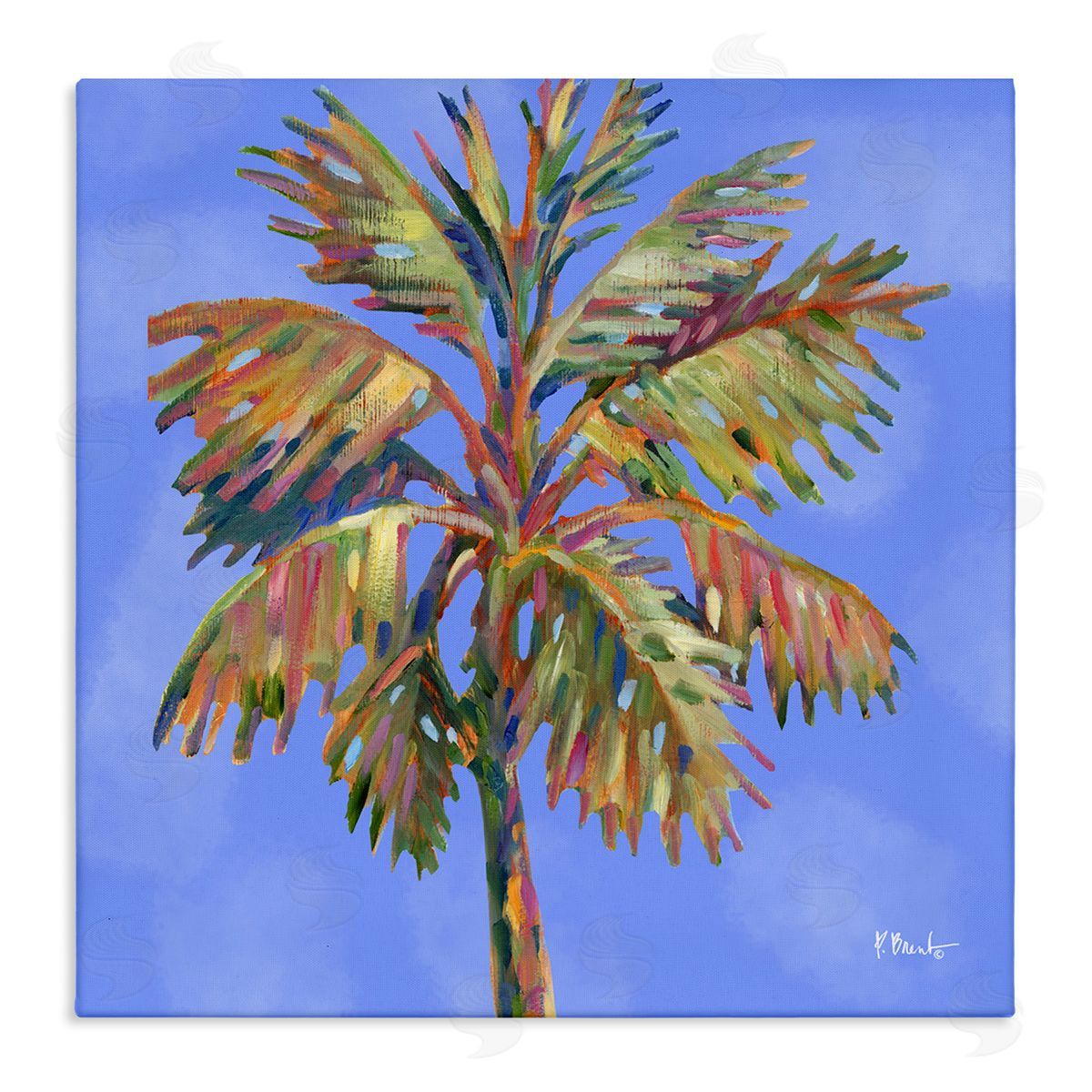 Tropical Bondi Palm Canvas Wall Art, Home Decor by Paul Brent