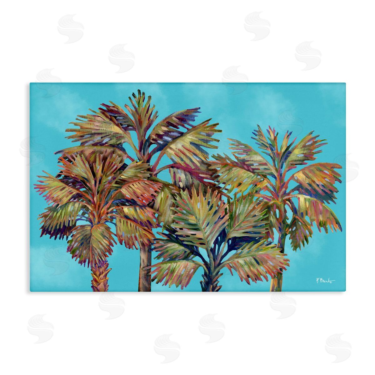Bondi Beach Palms Canvas Wall Art, Home Decor by Paul Brent