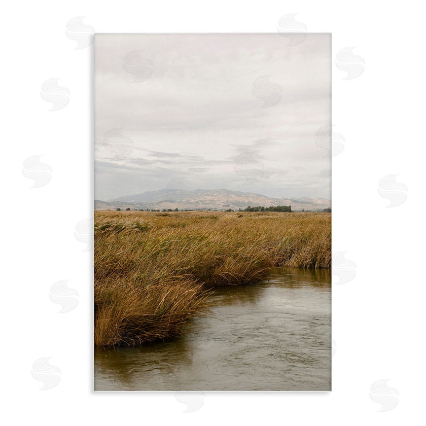 Crystal Lynn Collins | Marshland with Distant Mountain