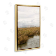 Crystal Lynn Collins | Marshland with Distant Mountain