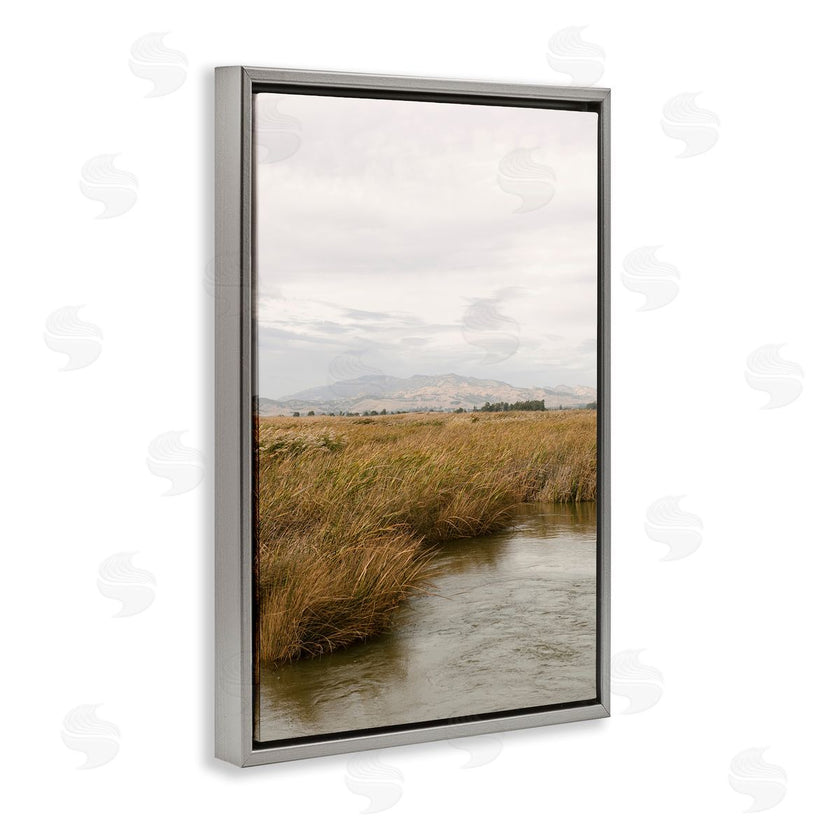Crystal Lynn Collins | Marshland with Distant Mountain