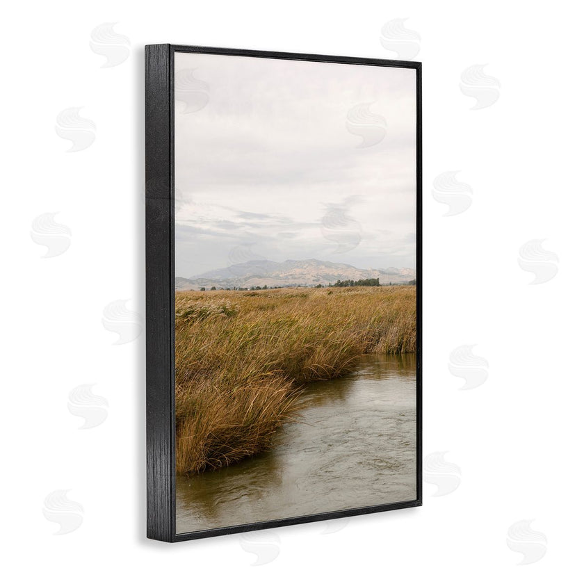 Crystal Lynn Collins | Marshland with Distant Mountain