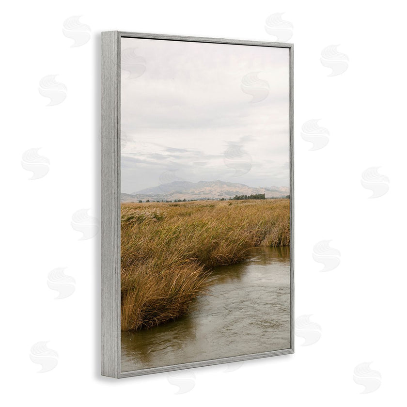 Crystal Lynn Collins | Marshland with Distant Mountain