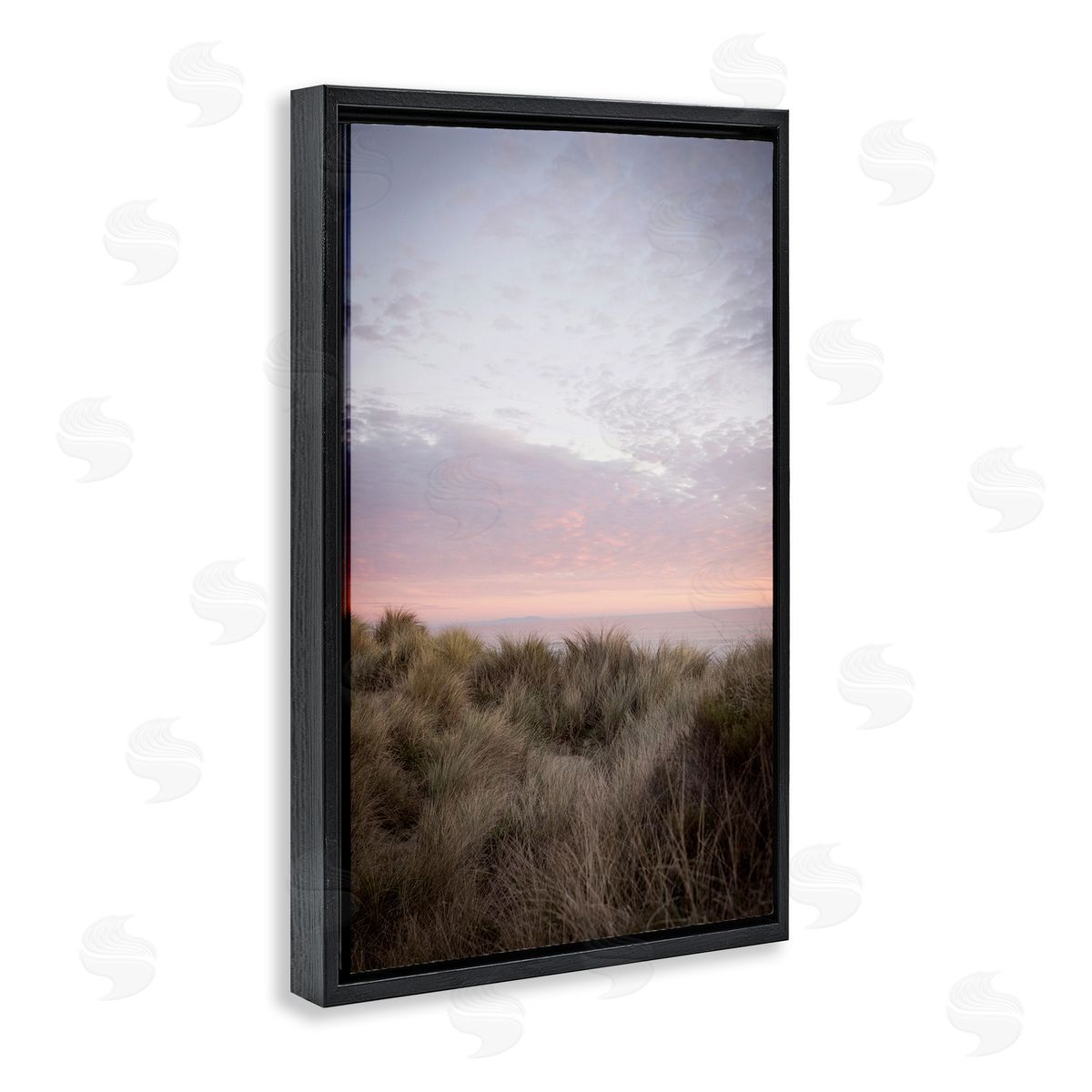 Ombre California Sunset Black Floating Frame Canvas Wall Art, Home Decor by Crystal Lynn Collins