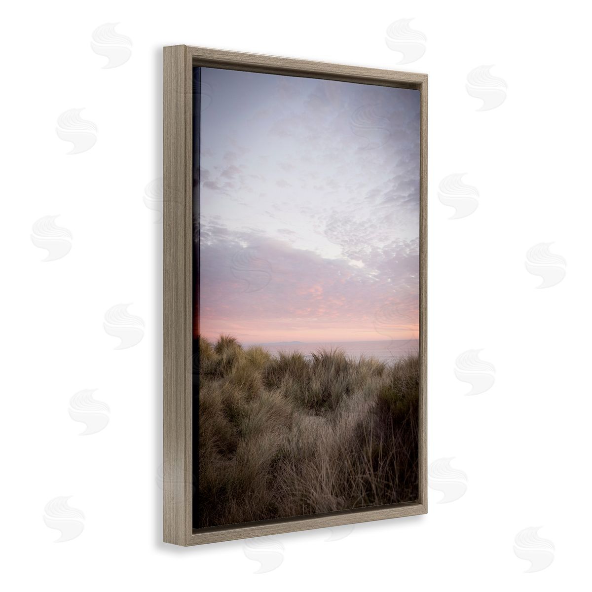 Ombre California Sunset Brown Floating Frame Canvas Wall Art, Home Decor by Crystal Lynn Collins
