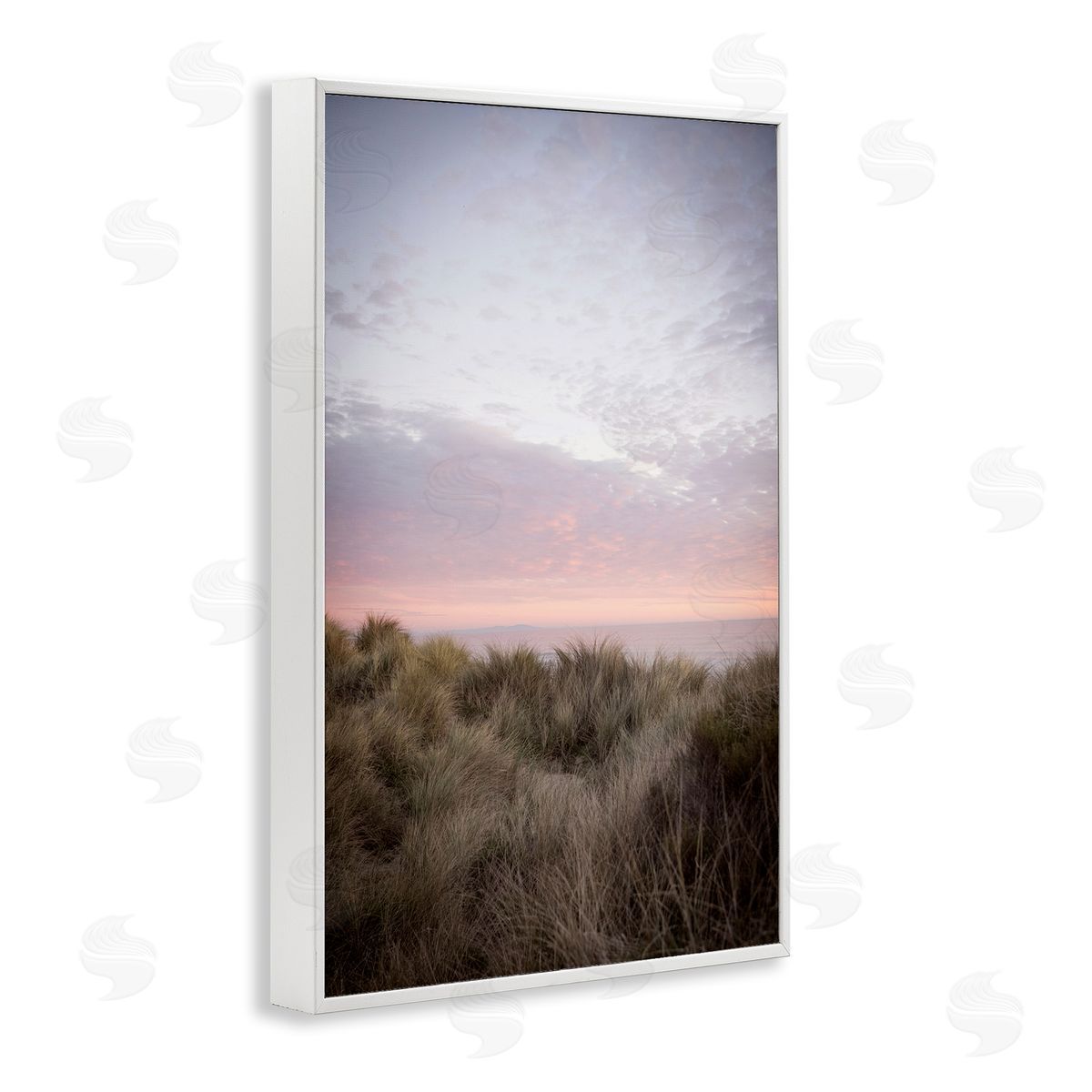Ombre California Sunset White Frame Print Wall Art, Home Decor by Crystal Lynn Collins