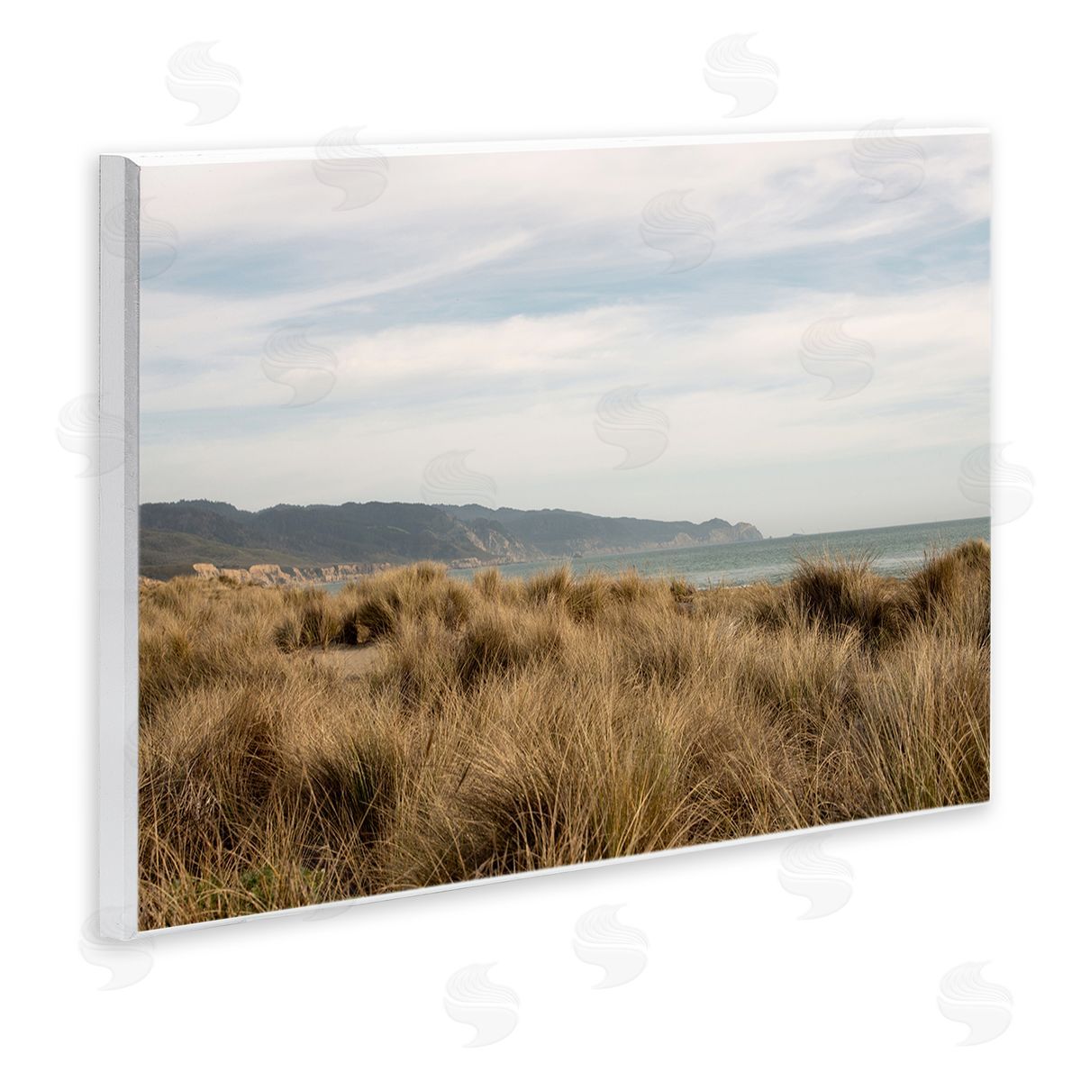 Windy Grass Dunes View Wood Plaque Wall Art, Home Decor by Crystal Lynn Collins