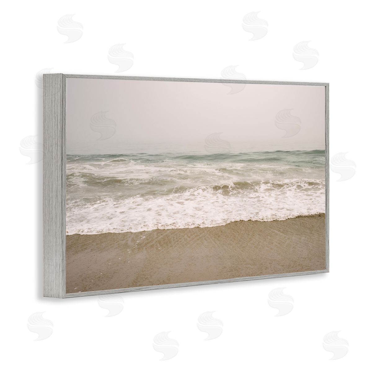 Peaceful Point Reyes Grey Frame Print Wall Art, Home Decor by Crystal Lynn Collins