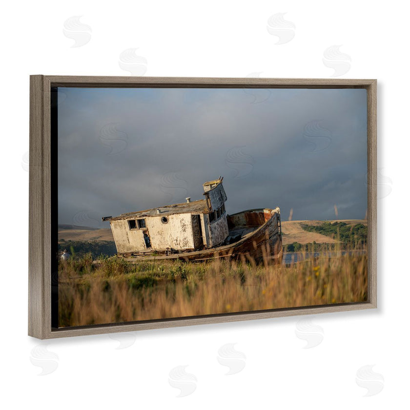 Crystal Lynn Collins | Old Shipwreck on Beach