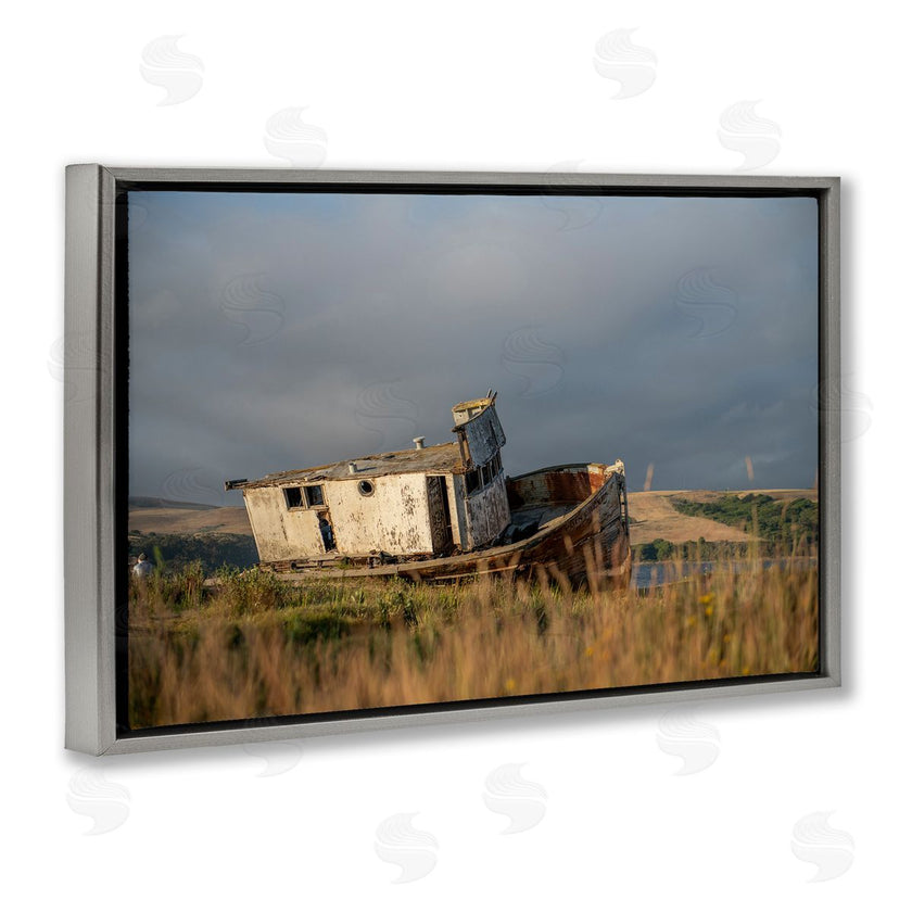 Crystal Lynn Collins | Old Shipwreck on Beach