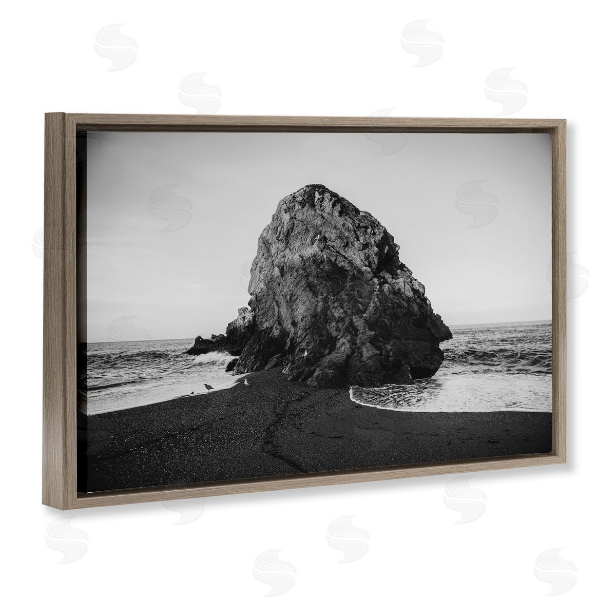 Sonoma Coast Landmark Brown Floating Frame Canvas Wall Art, Home Decor by Crystal Lynn Collins